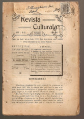 REVISTA CULTURALA- 1908- AN I , NR. 15 foto