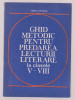 Mircea Gheorghe - Ghid metodic pentru predarea lecturii literare la clasele V-VIII, 1982