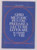 Mircea Gheorghe - Ghid metodic pentru predarea lecturii literare la clasele V-VIII, 1982