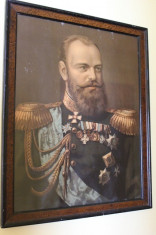 Litografie Tarul Alexandru III al Rusiei foto
