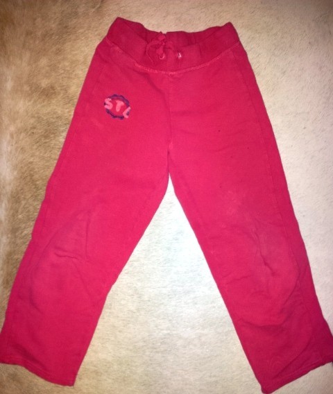 Pantaloni trening fete 7-8 ani, de la Tex Kids, din bumbac, usor folositi