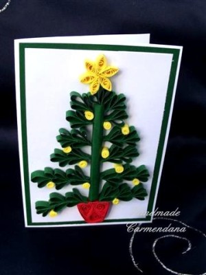 Felicitare Quilling Craciun Okazii Ro