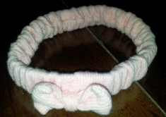 Banda de cap pentru fete bebelusi, circumferinta aprox 32 cm, noua foto