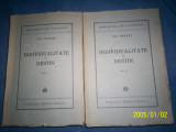 INDIVIDUALITATE SI DESTIN VOL I-II ,ION BIBERI 1945