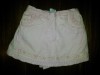 Fustă-pantaloni scurți roz bumbac, fete 6-9 luni, nouă