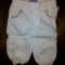 Pantaloni albi din bumbac de la Miniville, fete 18 luni, noi
