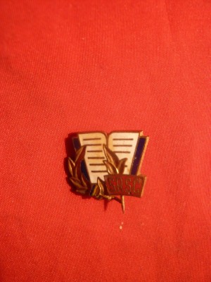 Insigna veche SRSC -metal si email ,1,8 x 1,5 cm foto