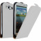 Husa Eleganta TOC PIELE FLIP ALB WHITE Samsung Galaxy S3 i9300 + Folie Protectie Display GRATIS