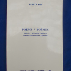 VETUTA POP - POEME , ED.III-A , ED. CARTEA AROMANA , SUA , 1995 *
