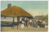 508 - ETHNIC FAMILY, Country life, horse, port popular - old postcrd - unused, Necirculata, Printata