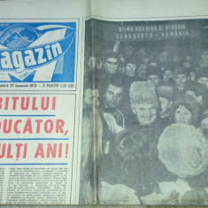 ziarul magazin 27 ianuarie 1973 (ziua de nastere a lui ceausescu )