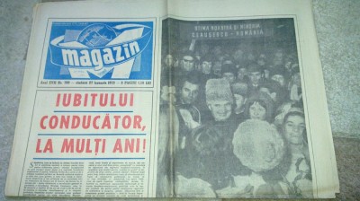 ziarul magazin 27 ianuarie 1973 (ziua de nastere a lui ceausescu ) foto