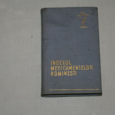 Indexul medicamentelor romanesti - Bucuresti - 1963