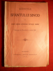 Sedintele Sf.Sinod al Sf.Biserici Autocefale Ortodoxe Romane -1914 foto