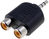 Adaptor jack 3,5mm la 2 RCA mama