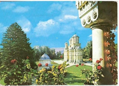 CP192-100 Manastirea Curtea de Arges -carte postala circulata 1978 foto
