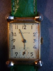Ceas de dama Bulova Vintage placat cu aur 14k - se vinde la pret final foto