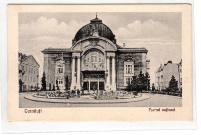 B71988 Cernauti Czernowitz Teatrul National 2 scans foto