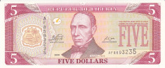 Bancnota Liberia 5 Dolari 2009 - P26 UNC foto