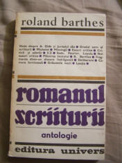R.BARTHES - ROMANUL SCRIITURII. Antologie. CU AUTOGRAF - A.BABETI PENTRU S.POP foto