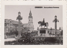 B72103 Oradea 4x3 cm Statuia Regelui ferdinand 2 scans foto