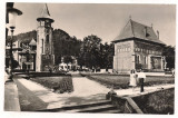 Carte postala(Ilustrata)-PIATRA NEAMT-Turnul si bisericalui Stefan cel Mare, Circulata, Fotografie