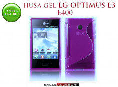 HUSA LG OPTIMUS L3 E400 SILICON GEL TPU S-LINE MOV - TRANSPORT GRATUIT POSTA RO! foto