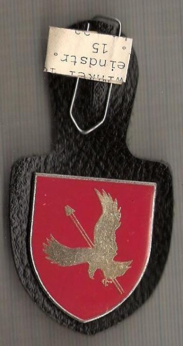 C401 Medalie militara -Flugabwehr Regiment 2 Kassel -Germania -marime cca 86X43(33X39) mm, gr. aprox 20 gr. -starea care se vede