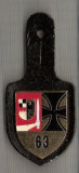 C409 Medalie militara -heraldica interesanta -Germania -marime cca 80X36(31X35) mm, gr. aprox 14 gr. -starea care se vede