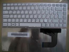Tastatura Sony Vaio VPC-S ALBA RAMA ARGINTIE NOUA foto