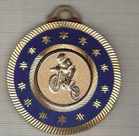 C415 Medalie motociclism -National Motocross Academy 2002-cutie originala -marime cca 60X66 mm, gr. aprox 48 gr. -starea care se vede