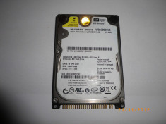 HDD HARD DISK LAPTOP 2.5 ATA PATA IDE 120GB WD WESTERN DIGITAL WD1200BEVE DEFECT VAZUT IN BIOS ! foto