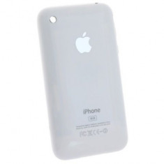 Carcasa capac spate baterie acumulator cu rama metalica Apple iPhone 3G 8GB Alb White Noua Sigilata foto