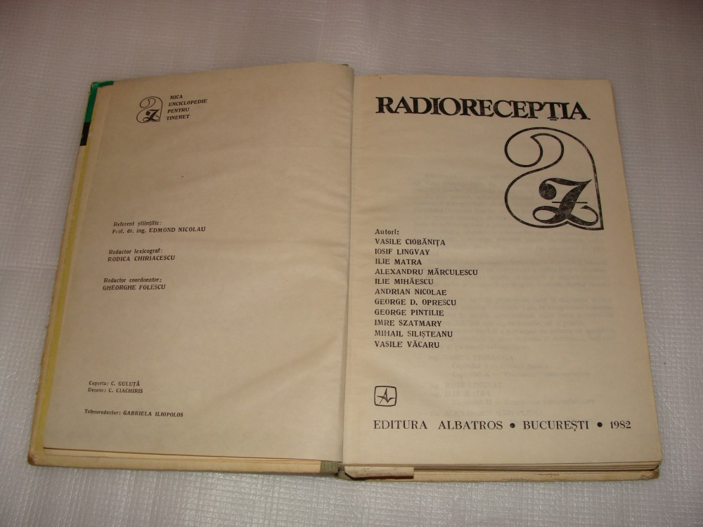 RADIORECEPTIA - V. Ciobanita/I. Lingvay s.a. | Okazii.ro