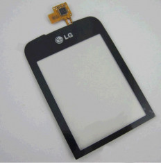 Touchscreen / Geam / Fata / Digitizer Lg Optimus Pro c660. Original. Negru. Nou - cel mai micr pret foto