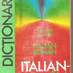(C2537) DICTIONAR ITALIAN - ROMAN DE GEORGE LAZARESCU, CLUBUL DE CARTE NICULESCU, BUCURESTI, 14 000 DE CUVINTE