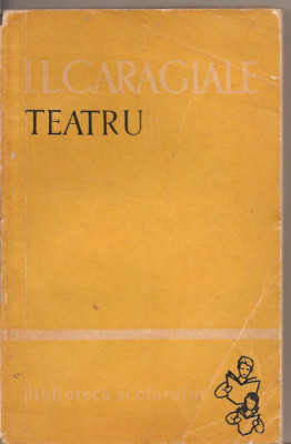 (C2547) TEATRU DE I. L. CARAGIALE, EDITURA TINERETULUI, 1961, EDITIE INGRIJITA DE AL. ROSETTI foto