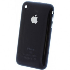 Carcasa capac spate baterie acumulator cu rama metalica Apple iPhone 3G 8GB Negru Black Noua Sigilata foto