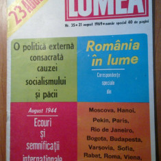 revista lumea 21 august 1969 (nr. special pt. 23 august )