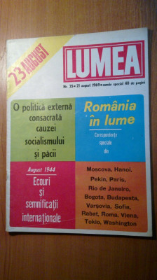 revista lumea 21 august 1969 (nr. special pt. 23 august ) foto