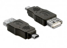 Adaptor mini usb tata la usb mama foto