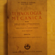 Tehnologia mecanica-George St Andonie