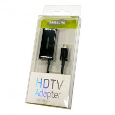 Adaptor Micro USB MHL la HDMI original Samsung Galaxy SII s2 i9100 Note N7000 HTC EVO 3D One X Flyer Nexus i19250 + BONUS foto