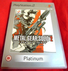 Joc Metal Gear Solid 2 Sons of Liberty, PS2, original, alte sute de jocuri! foto