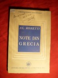 Al.Rosetti - Note din Grecia - Ed.IIa 1946