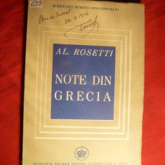 Al.Rosetti - Note din Grecia - Ed.IIa 1946