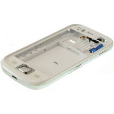 Carcasa rama fata mijloc miez corp sasiu capac spate baterie acumulator Samsung S5660 Galaxy Gio Alba White Noua Sigilata foto