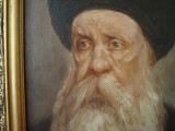 Portret cap de evreu, Kopf des Juden, Mann, tablou ulei pe panza 30x40, semnat, Portrete, Altul