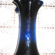 Vaza sticla albastra cca 23 cm