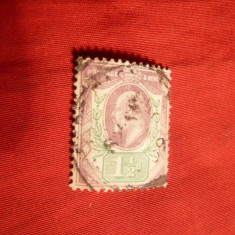 Timbru 1 1/2 Penny 1902 Anglia Eduard VII , stamp.